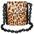 Yves Saint Laurent Borse Stampa leopardo Pelle Vitello simile a un vitello Scamosciato  ref.137256
