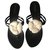 Chanel sandali Nero Di gomma  ref.137314