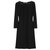 Diane Von Furstenberg Vestido isley con cremallera y túnica Negro Viscosa Poliamida  ref.137318
