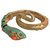 Anna Dello Russo pour H & M Snake bracelet Black Golden Coral Turquoise Metal  ref.137324