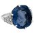 inconnue Sapphire ring, Platinum, white gold and diamonds.  ref.137330
