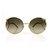 Chloé Chloe CE124S 736 Brown Gradient Gold Tone Metal Sunglasses Round Frame  ref.137364