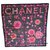Chanel Silk scarves Navy blue  ref.137371