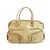 Bolso Satchel GUCCI Nude Leather Sabrina Boston Bag con detalles de volantes Beige Cuero  ref.137441