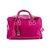 Dolce & Gabbana D & G große Lilie Ghost Fuchsia Stoff Canvas Bag Handtasche  5 Reißverschluss bedruckt Fuschia Baumwolle  ref.137445