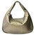 Bottega Veneta Intrecciato Shoulder Bag Golden Leather  ref.137456