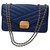 Chanel Classique Cuir Bleu Bleu Marine Bleu foncé  ref.137532