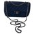 Timeless Chanel classical Blue Navy blue Dark blue Leather  ref.137582