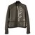 Cardigan casual Chanel grigio lana / PVC 36  ref.137593