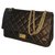 Chanel 2.55 Reissue 227 Shoulder Flap Bag Metallic Dark brown Leather  ref.137628