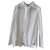 Camisa de algodão com gravata nova cos Branco  ref.137682