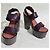 Sandálias Diane Von Furstenberg de couro marrom multicoloridas Multicor - vista 3