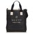 Grand sac cabas avec logo en toile enduite noir noir Gucci Nylon Tissu  ref.137734