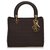 Dior Black Cannage Nylon Lady Dior Handbag Nero Panno  ref.137769