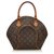 Louis Vuitton Ellipse PM monogramme brun Cuir Toile Marron  ref.137771