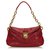 Prada Red Leather Shoulder Bag Golden  ref.137774