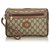 Gucci Brown GG Clutch Bag Beige Leather Plastic  ref.137776