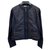 Moncler Cardigan con zip in colore blu navy Cotone  ref.137819