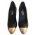 Chanel Heels Black Leather  ref.137842