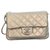 Chanel Clutch bags Grey Leather  ref.137858