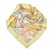 Foulard en soie imprimée jaune Céline Tissu Multicolore  ref.137891