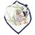 Foulard en soie imprimée blanche Dior Tissu Multicolore Écru  ref.137916
