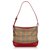 Burberry Brown Haymarket Check Canvas Shoulder Bag Multiple colors Beige Leather Cloth Cloth  ref.137922