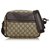 Gucci Brown GG Crossbody Bag Beige Dark brown Leather Plastic  ref.137934