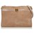 Dior Brown Suede Shoulder Bag Beige Leather  ref.137936