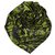 Gucci Green Floral Silk Scarf Black Cloth  ref.137956
