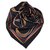 Hermès Hermes Black 24 Bufanda de seda de faubourg Negro Multicolor Paño  ref.137962
