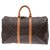 Louis Vuitton Keepall 45 Braun Leinwand  ref.138020