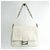 Fendi White Zucchino Chain Mamma Shoulder Bag Grey Metal Plastic  ref.138083