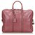 Gucci Pink Imprime Business-Tasche Leder Leinwand Kalbähnliches Kalb Tuch  ref.138109