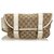 Gucci Brown GG Canvas Belt Bag White Beige Leather Cloth Cloth  ref.138133