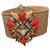 Shourouk Pulseira Python com pedras de strass laranja e branco Bege Píton