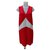 Prada Dresses Red Viscose  ref.138292