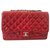 2.55 CHANEL RED PATENT QUILTED JUMBO LARGE SINGLE FLAP BAG Patent leather  ref.138296