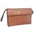 Burberry Nova Check Clutch Bag Brown Leather  ref.138348