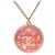 Chanel Dome Necklace Pink  ref.138461