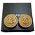Chanel Clip-on Vintage CC Dourado Banhado a ouro  ref.138613