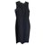 Robe mi-longue haute couture Valentino Viscose Noir  ref.138685