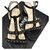 Sandali Chanel in pelle nera con catena EU36 Nero  ref.138884