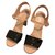 Chanel black and nude heels EU38 Beige Leather  ref.138887