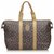 Yves Saint Laurent YSL Gray Printed Duffle Bag Brown Beige Grey Leather Plastic  ref.139030
