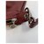 Borsa Longchamp Pliage in pelle bordeaux Bordò - vista 3