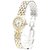 Cartier Gold Stainless Steel and 18K Yellow Gold Panthere Round Quartz 166920 Silvery Golden Metal  ref.139217