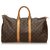 Louis Vuitton Brown Monogram Keepall 45 Leather Cloth  ref.139398