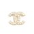 Chanel LARGE CC DIAMONDS AND PEARLS Métal Doré  ref.139414