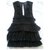Isabel Marant black dress with ruffles Cotton  ref.115126